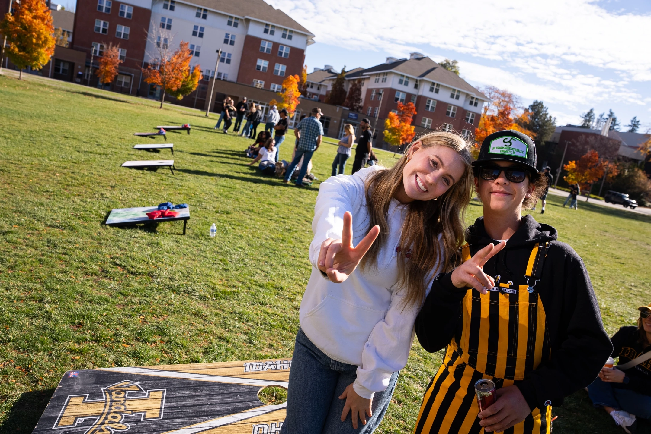The annual Parent and Family Weekend Cornhole Tournament is held Saturday, October 26, 2024.The annual Parent and Family Weekend Cornhole Tournament is held on the Theophilus Tower lawn Saturday, October 26, 2024.