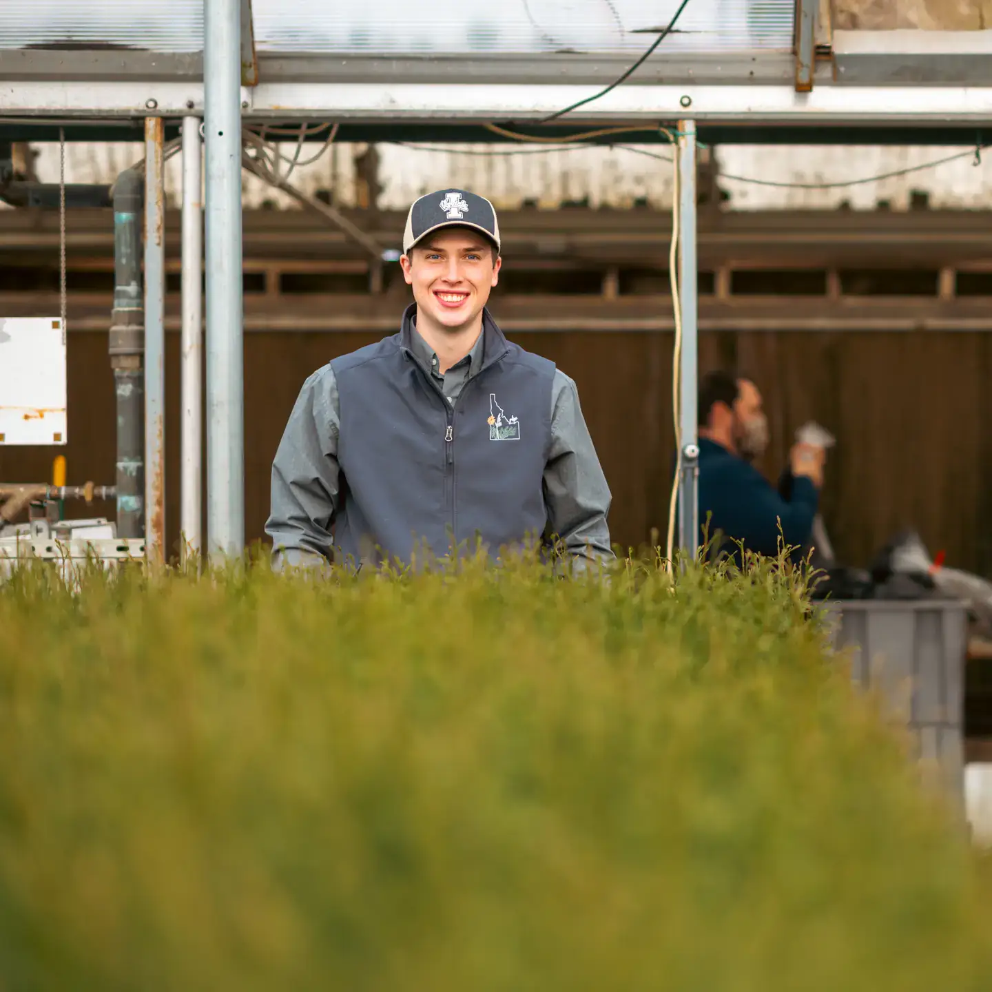 University of Idaho College of Natural Resources staff Matthan Hale in Pitkin Nursery