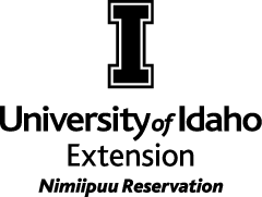 Stacked University of Idaho Nimiipuu Reservation all black logo EPS file in CMYK mode with transparent background. Please select original file when downloading.