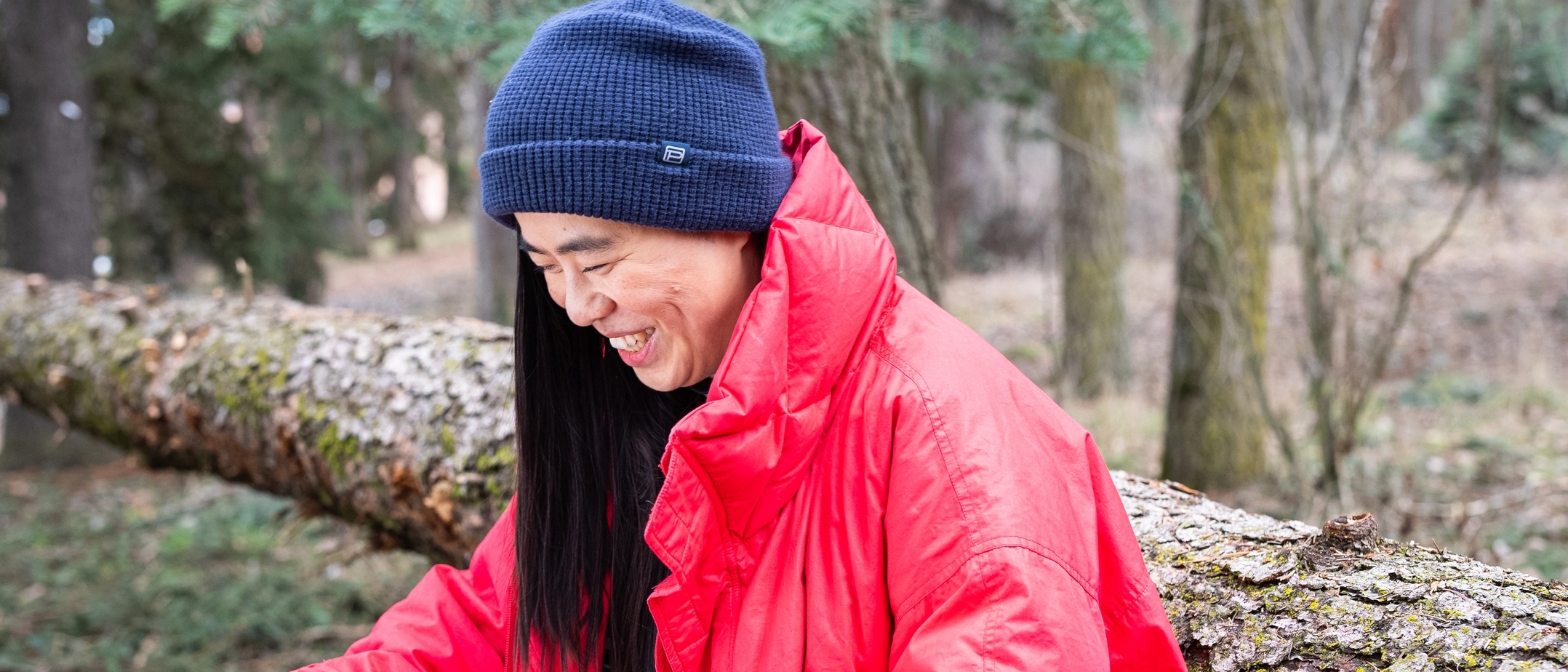 Jennifer Yu, a M.F.A. Creative Writing student, is photographed at the Shattuck Arboretum on March 18, 2025. Yu is the author of three novels, including “Grief in the Fourth Dimension”. 