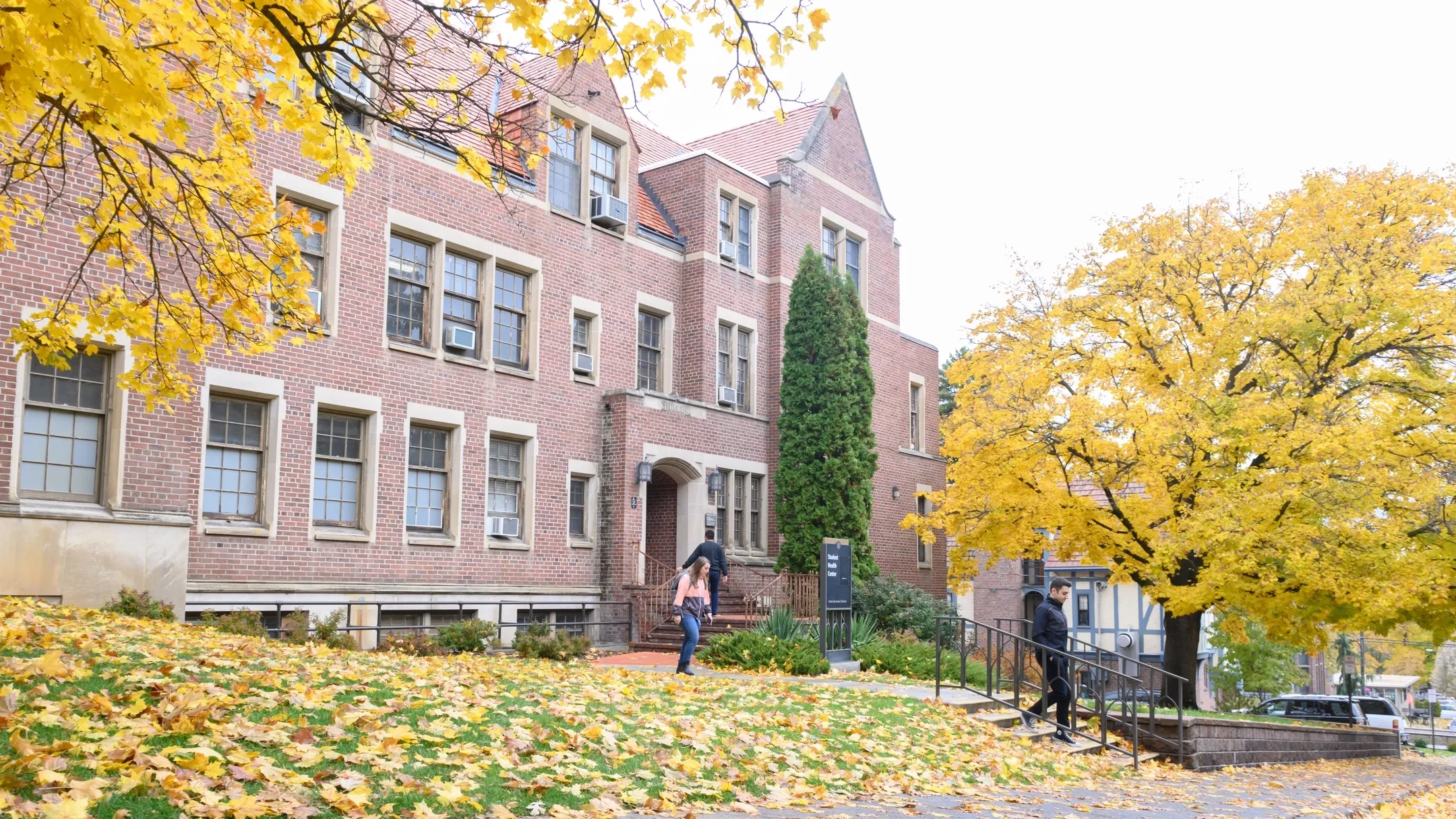 Students, staff and providers in the renovated student health clinic