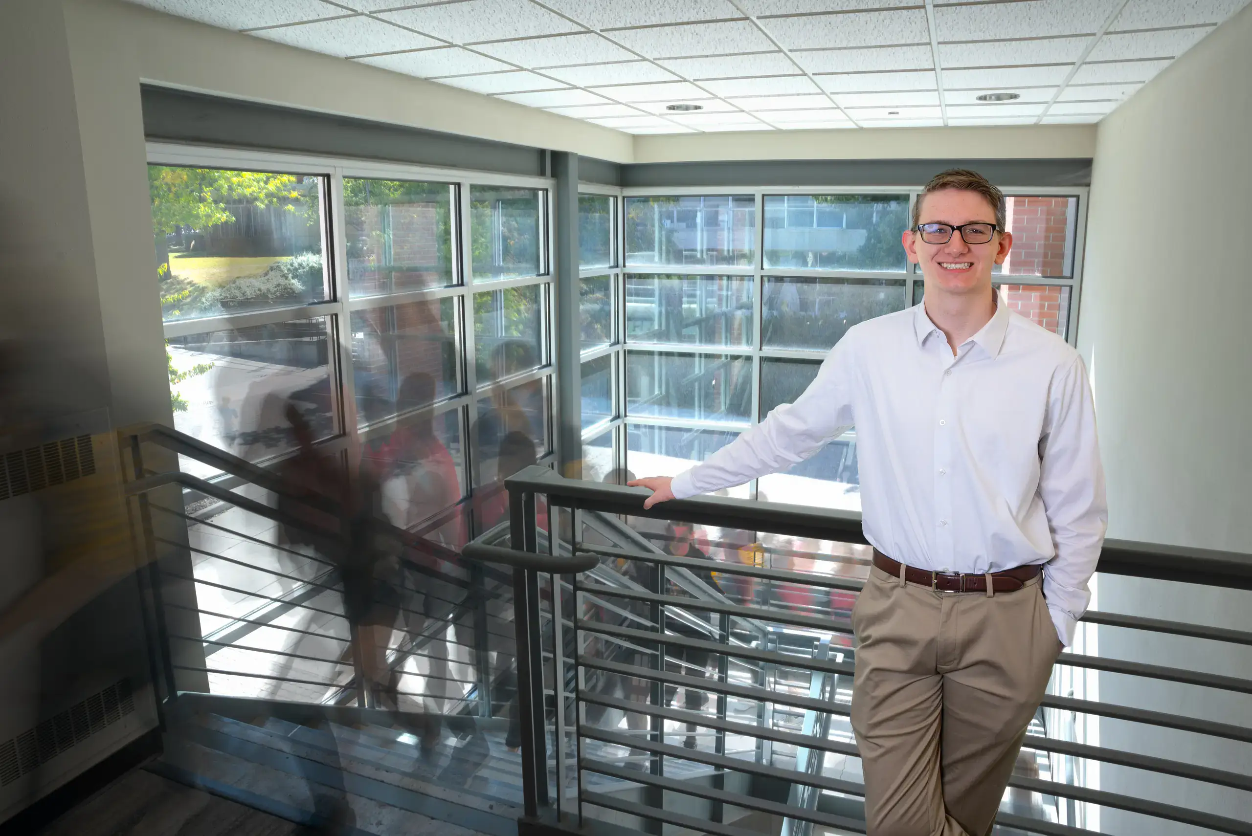 Austin Smith of CDA graduated early from high school and entered U of I as a 17-year-old junior who will graduate in 2024 with degrees in Math and Political Science. He won Pi Day last spring was a Congressional intern in Washington D.C. last summer.