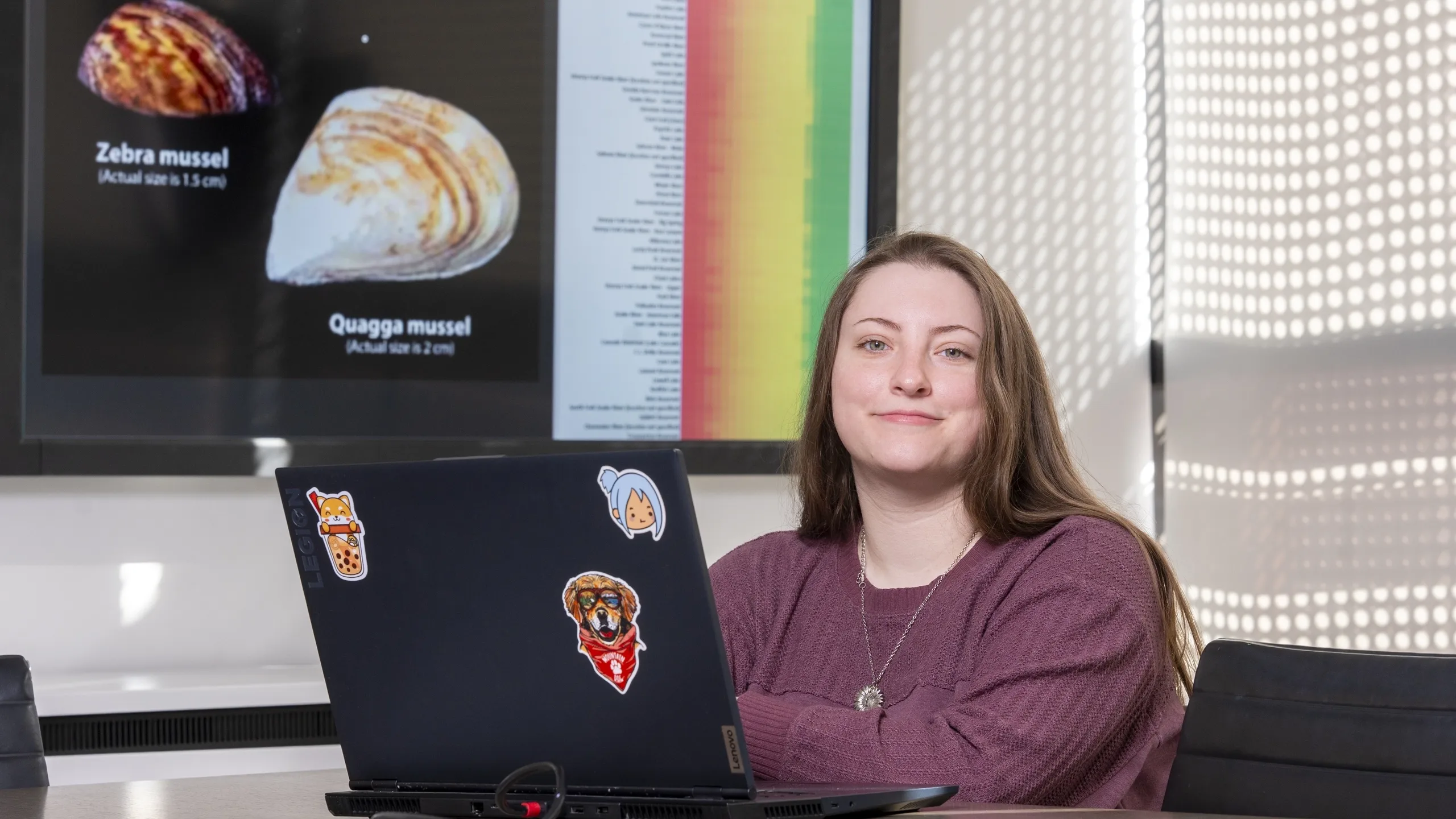 Katie Theissen is a College of Science math student who is working with biologists crunching data that could prevent quagga mussel infestations in Idaho.