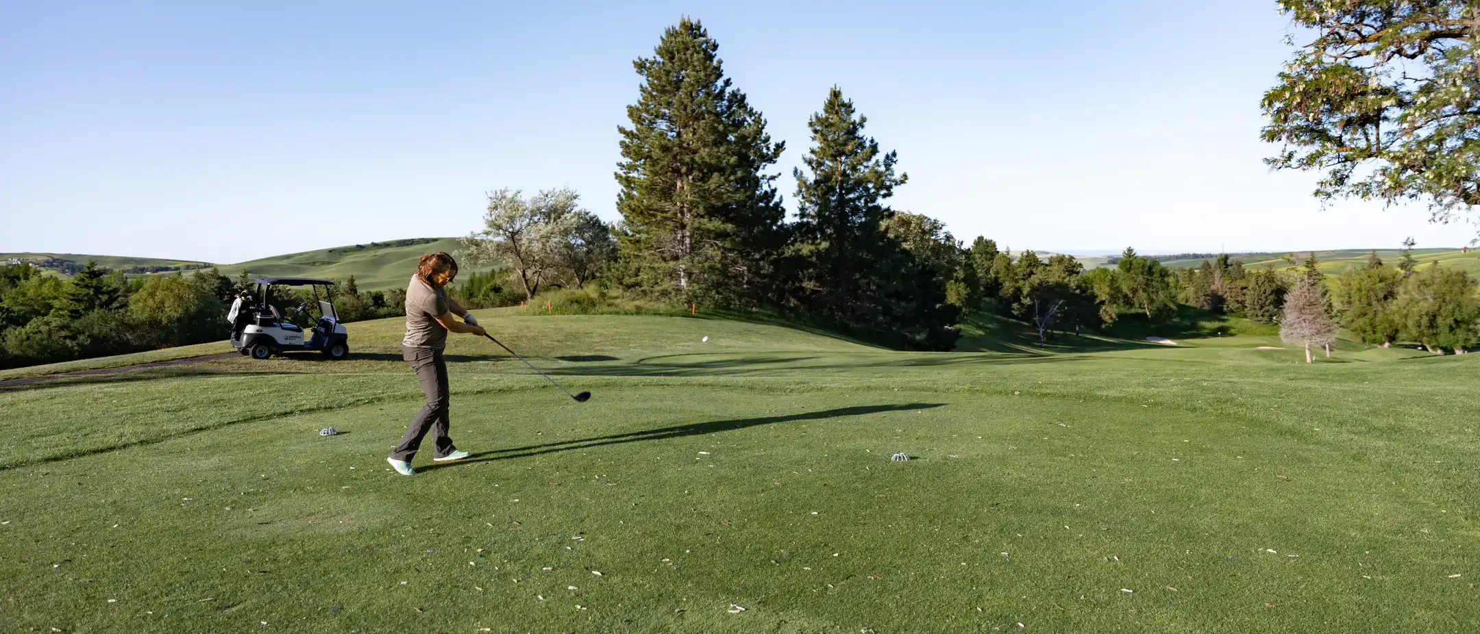 University of Idaho Professional Golf Management playing a round of golf on the Vandal Golf Course.