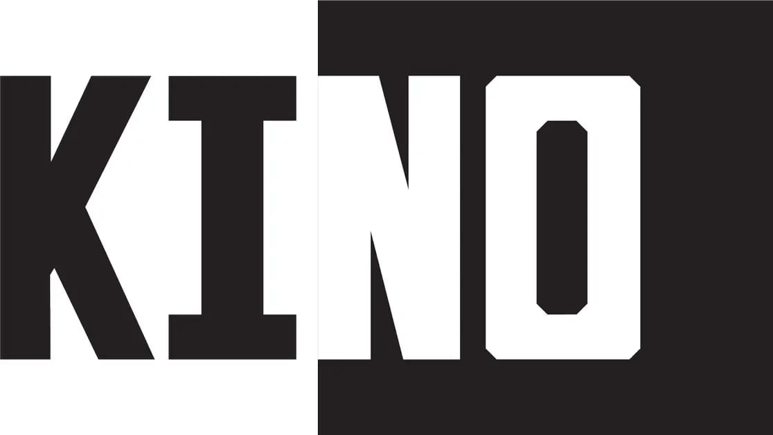 kino short film festival logo black and white