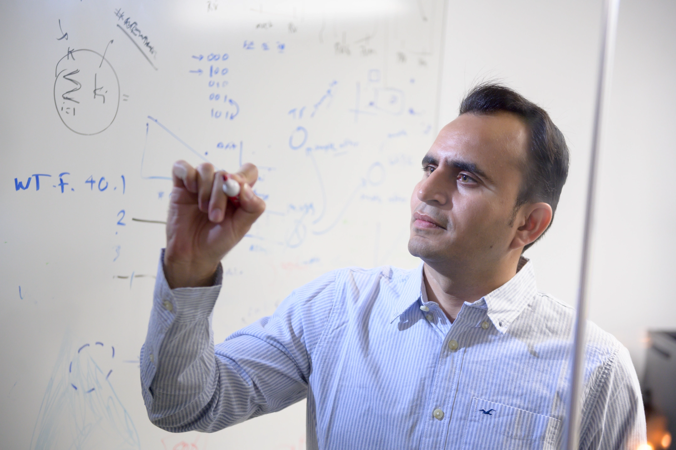 College of Science feature on Jagdish Patel Biological Scientist studying optical protein, opsin, interactions in the computation of imagery