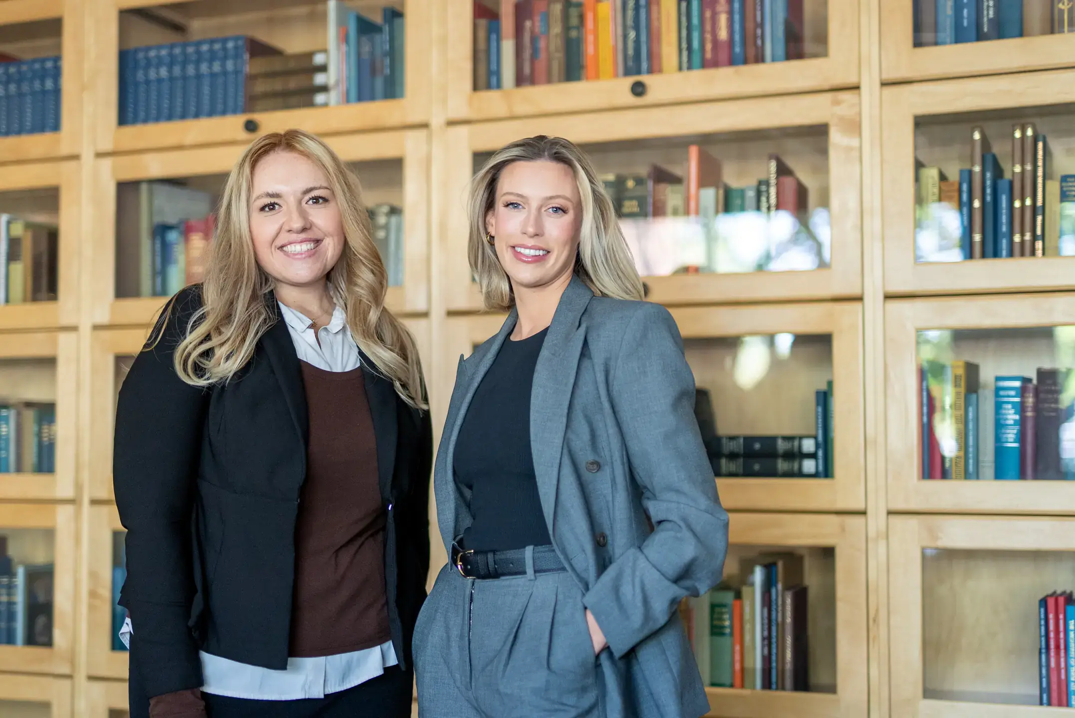 Payton Schooler-Polillo and Brianna Royzen (left), two U of I Law students of the Idaho Veteran Law Association (IVLA) who are instrumental in growing the organization and expanding services to Central Idaho.
