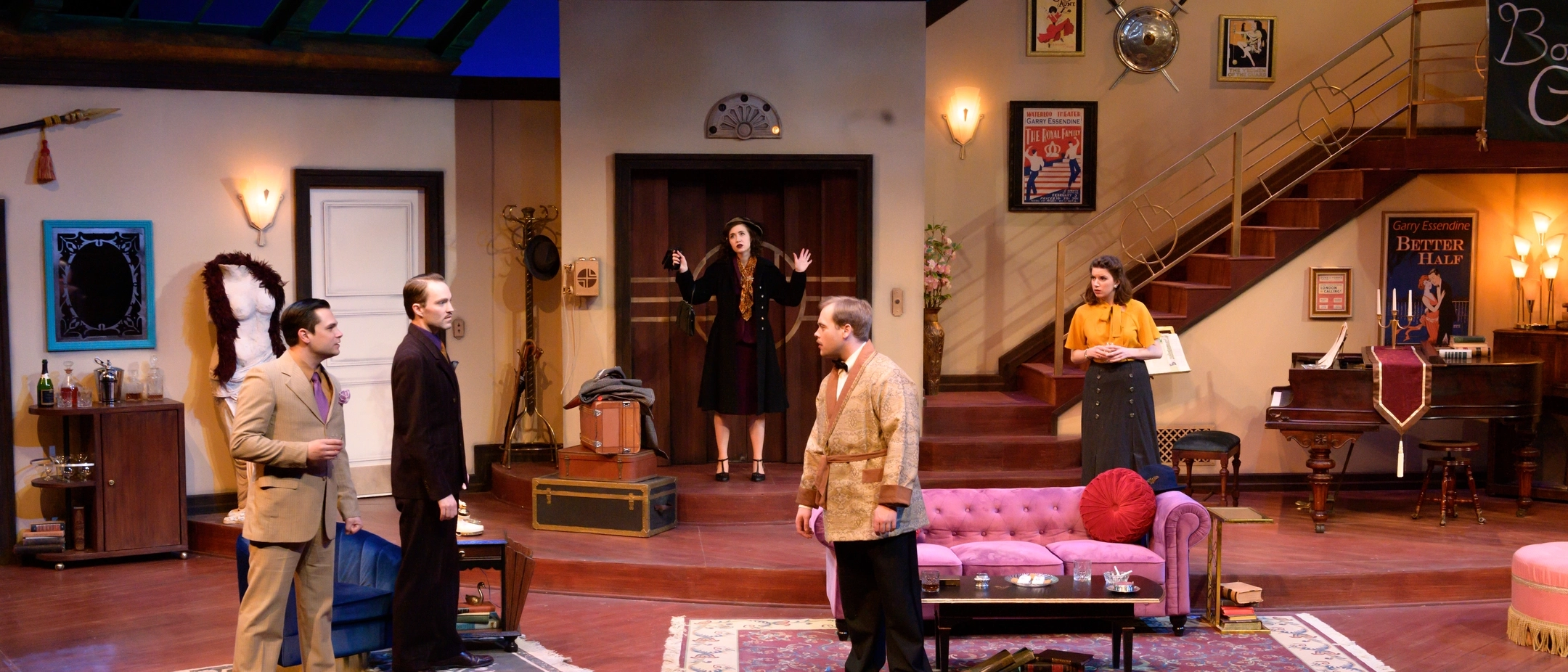 Theatre production archive photos of Present Laughter by Craig Miller in the Hartung Theater