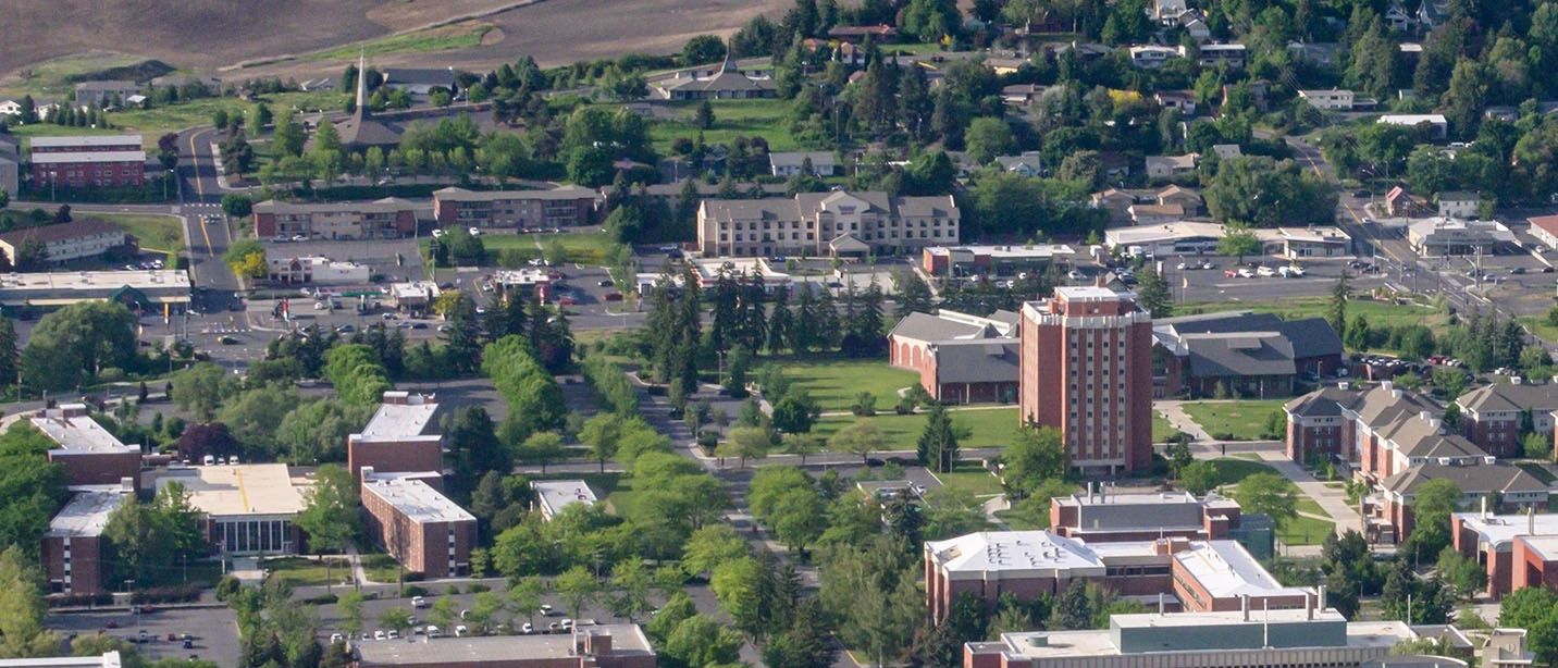 U of I Moscow campus as seen from above