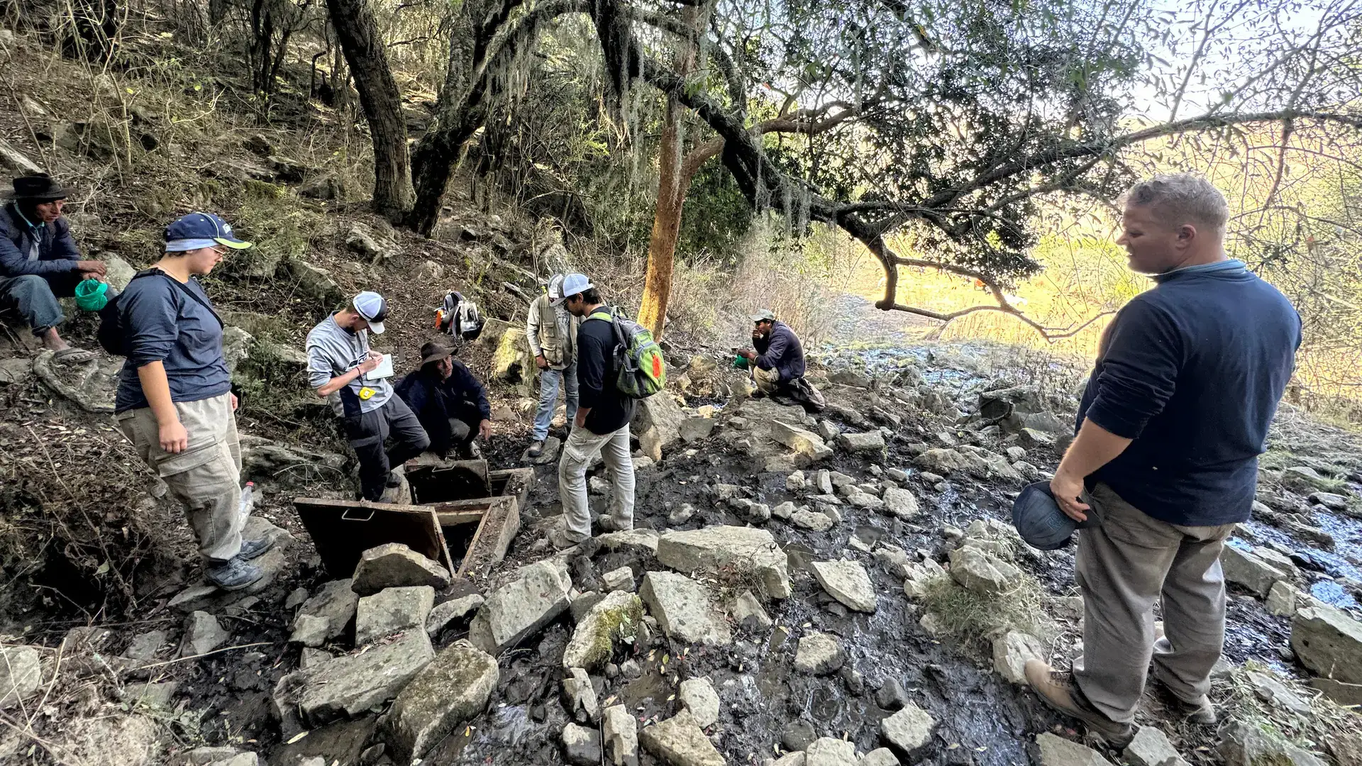 A group of researchers measure the flow rate of a spring