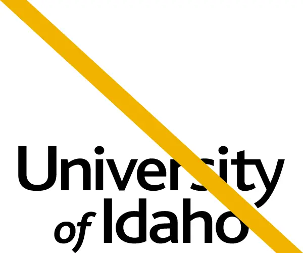 UIdaho wordmark without the "I" is prohibited.