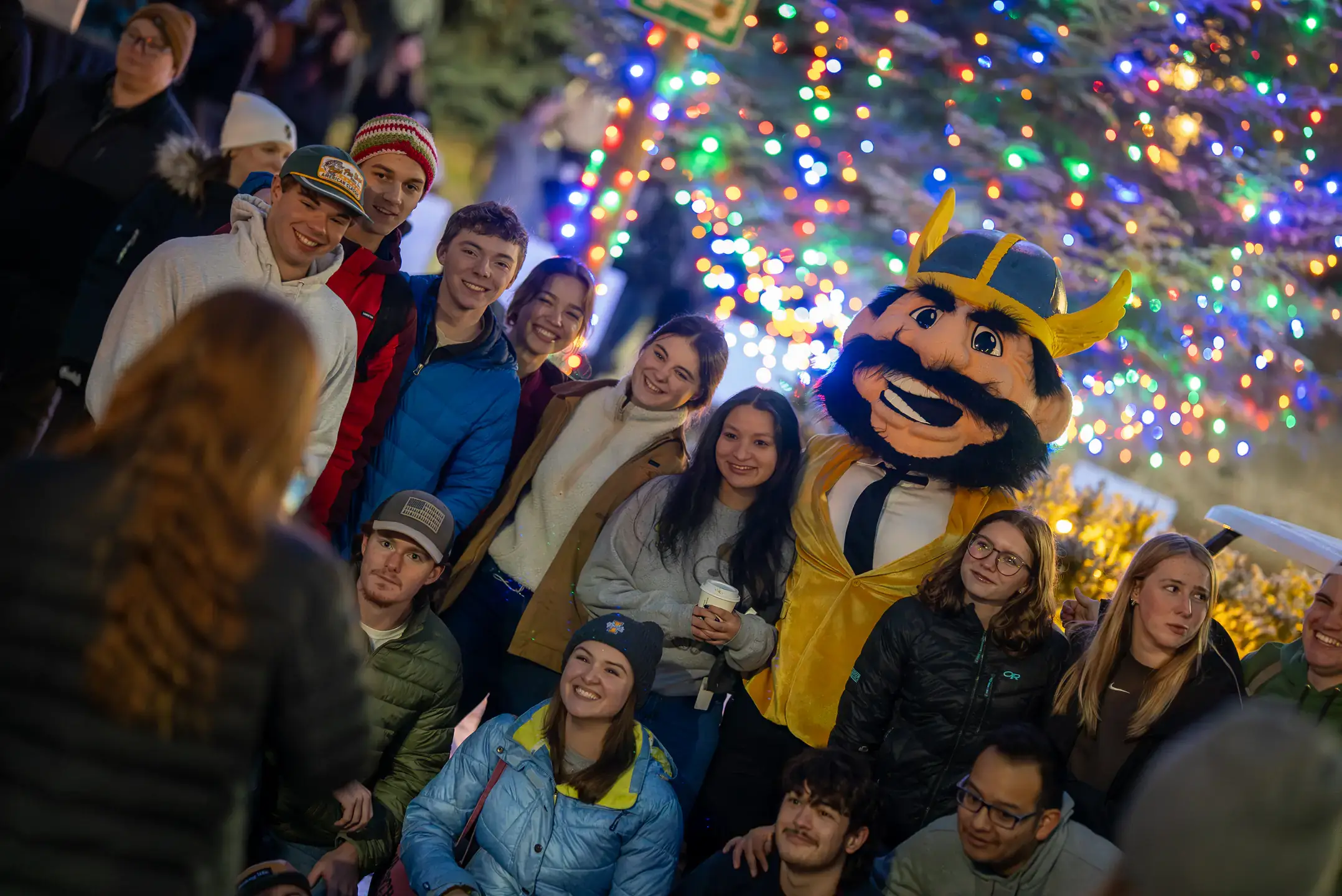 The Holiday Tree Lighting Ceremony is held on the ISUB Plaza Monday, December 1, 2025.