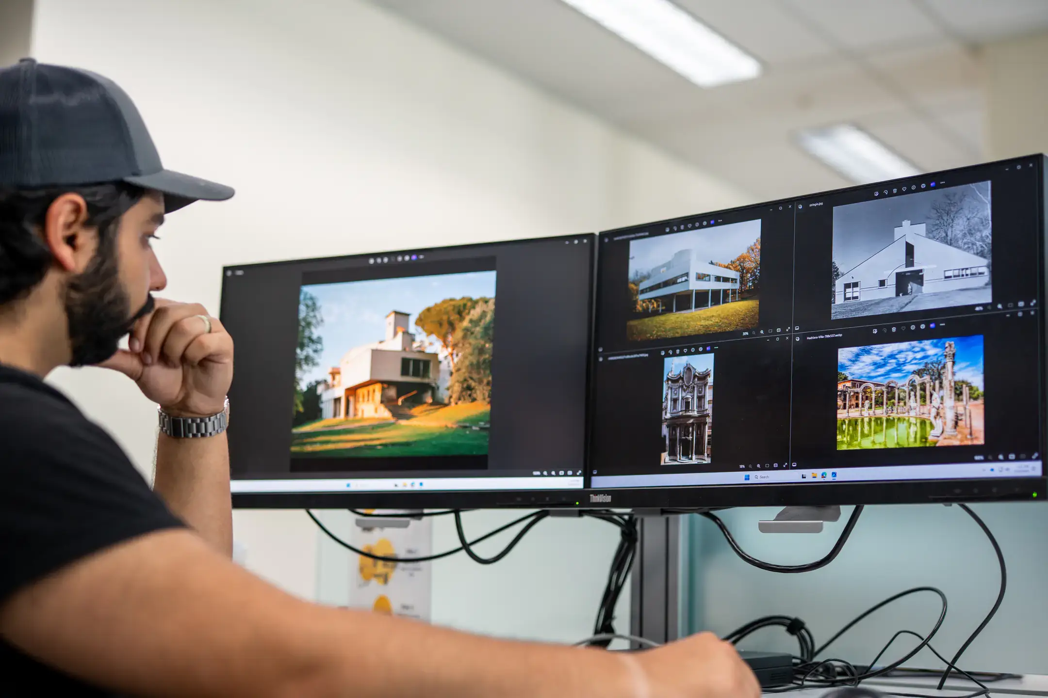 Student Arshia (Ash) Alizadeh Moghadam’s research project is about using AI to blend certain types of exterior and interior architecture styles to come up with interesting hybrid designs as well as determine what specific traits of a certain style people identify with the most.