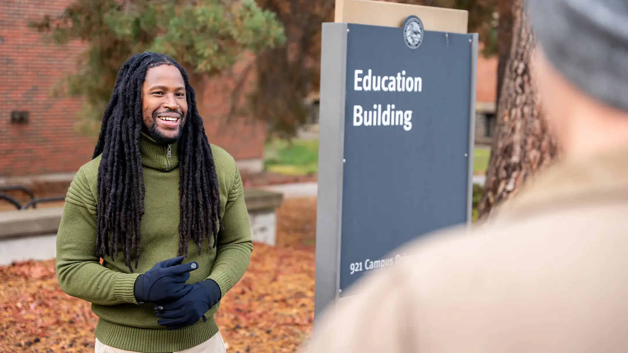 Education doctoral candidate Lorenzo Rene. As the first graduate of University of Idaho’s Dual Credit Certificate in education, his goal is to teach college credit courses in high school while making sure his students have everything they need to thrive. 