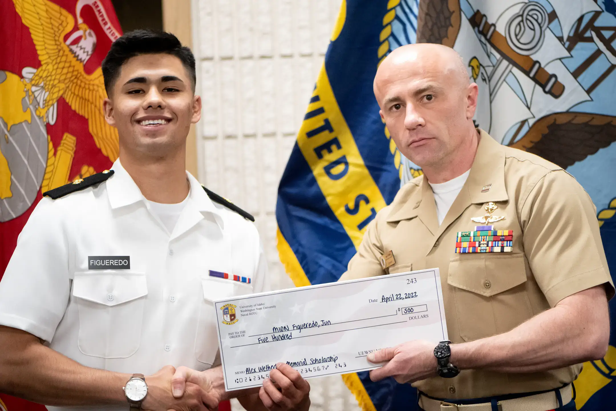 University of Idaho 2022 Naval ROTC Spring Awards Ceremony dinner.