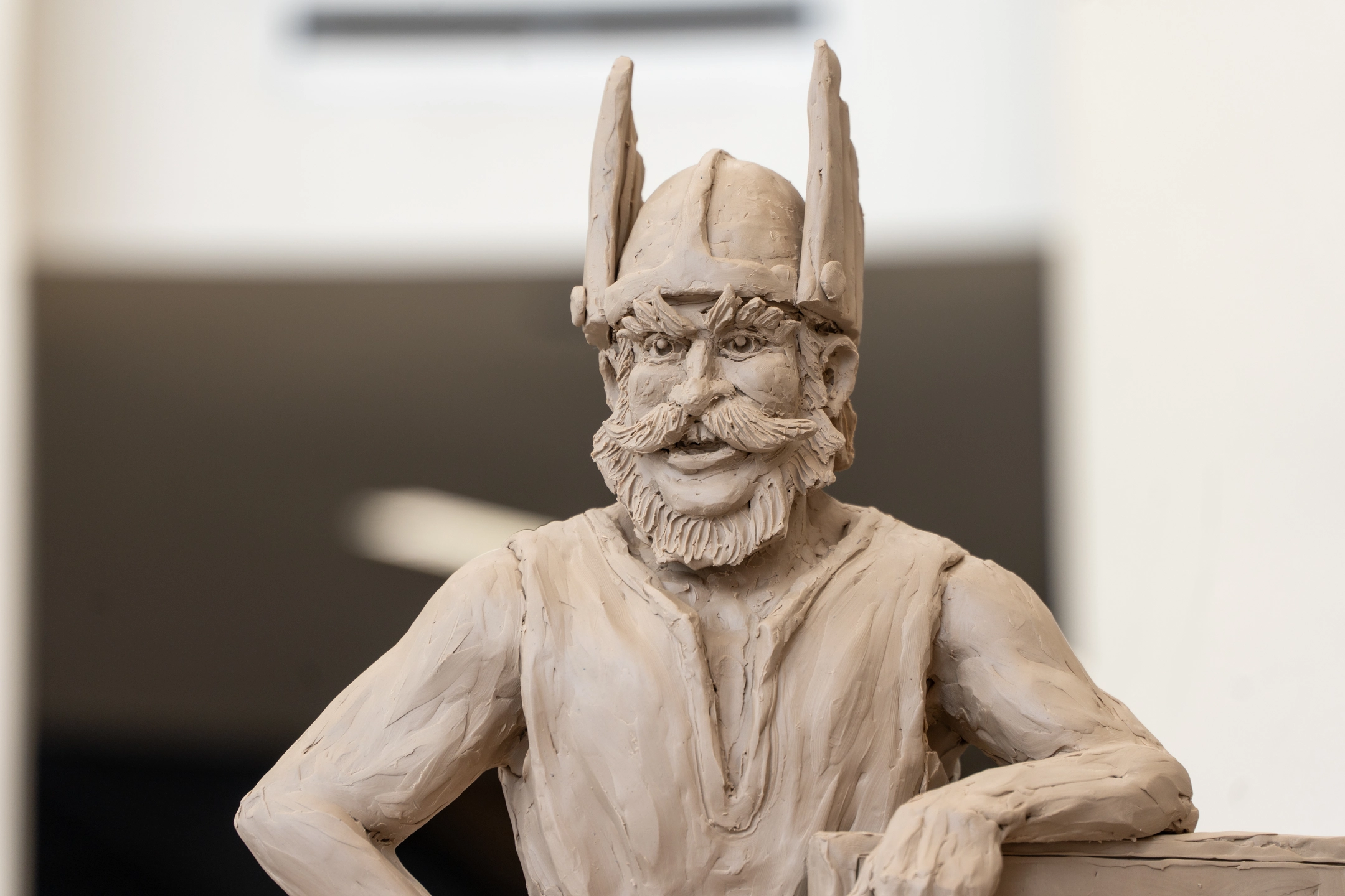 Montana-based artist Gareth Curtiss, who was selected to create a bronze Joe Vandal Monument sculpture, visits the University of Idaho campus in Moscow, ID February 3-7, 2025. Over four days, Curtiss sculpted a clay model, called a maquette in sculpting terms, of what will become the full-scale bronze monument. He also presented a lecture and hosted an open house for campus and community members to attend. The Joe Vandal monument was commissioned to recognize the Associated Students of University of Idaho’s (ASUI) enduring legacy of support for the P1FCU Kibbie Dome and many other vital campus resources. It will be located near the dome and the ICCU Idaho Arena.