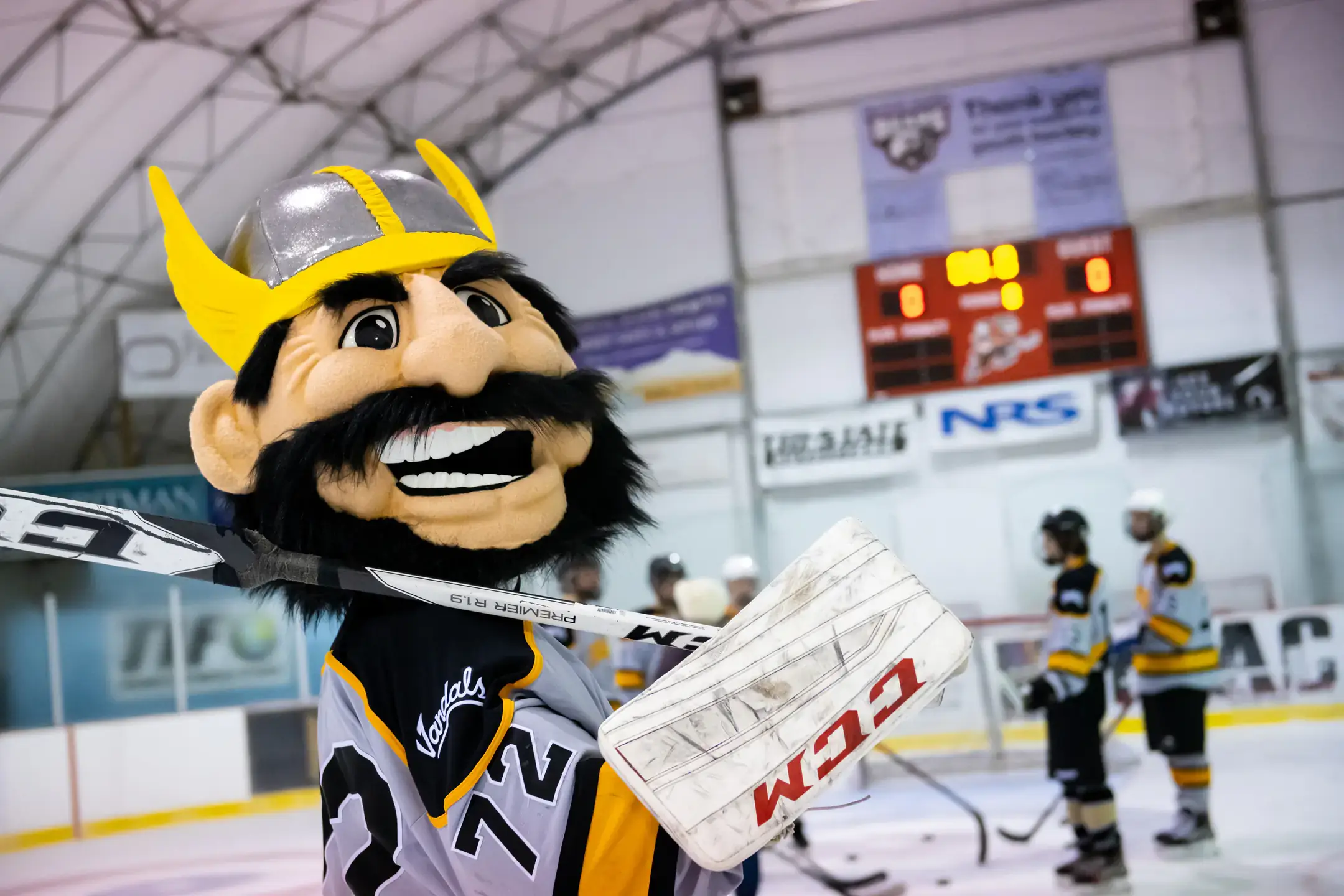 Joe Vandal and the Vandal Men's Ice Hockey Club have some holiday fun