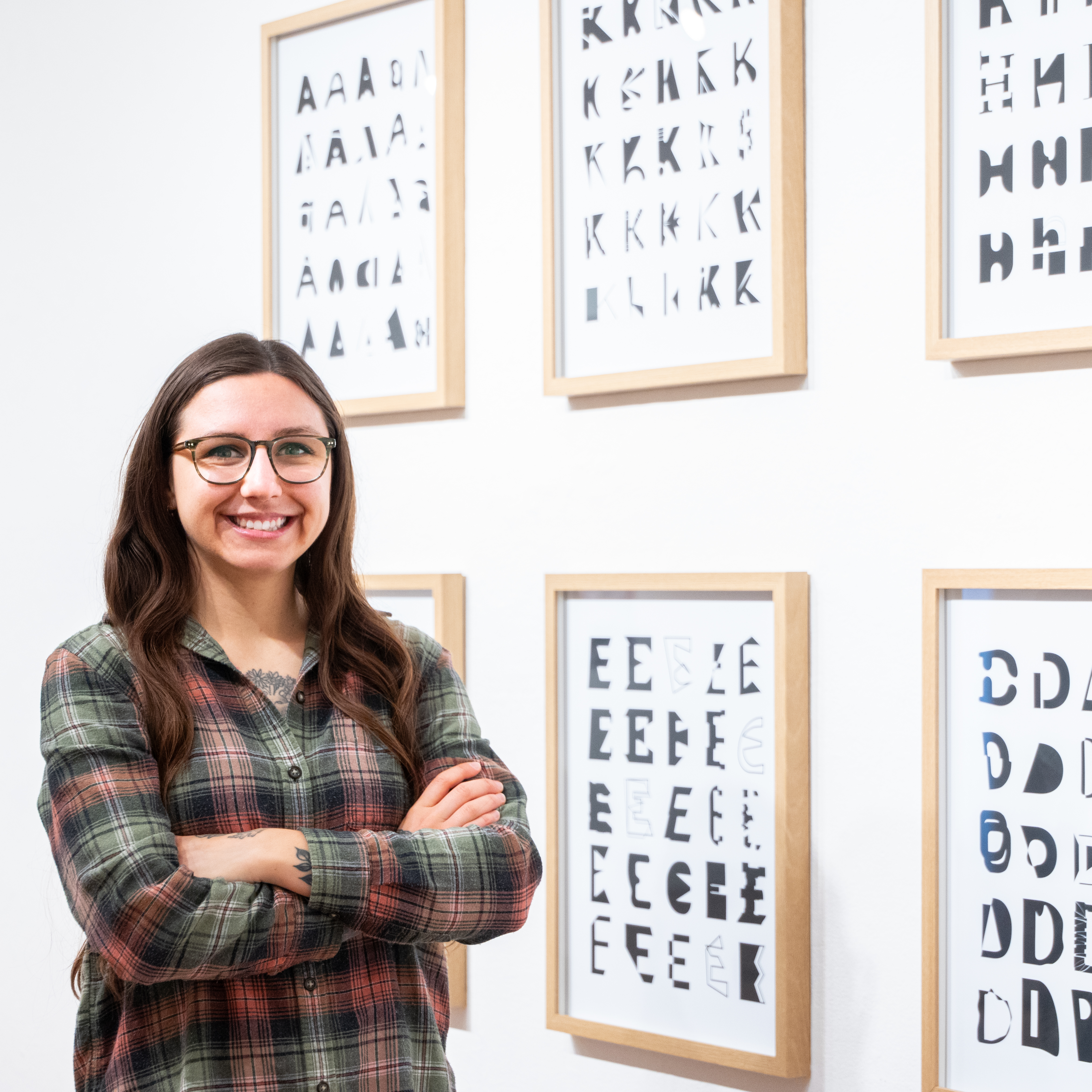 The MFA Exhibition, held in the Ridenbaugh Gallery and Reflections Gallery, is photographed Friday, March 28, 2025.