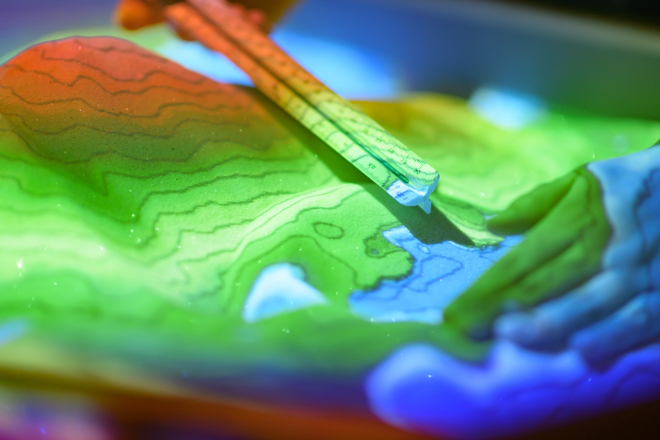 The augmented reality sandbox in the College of Art and Architecutre Landscape Architecture