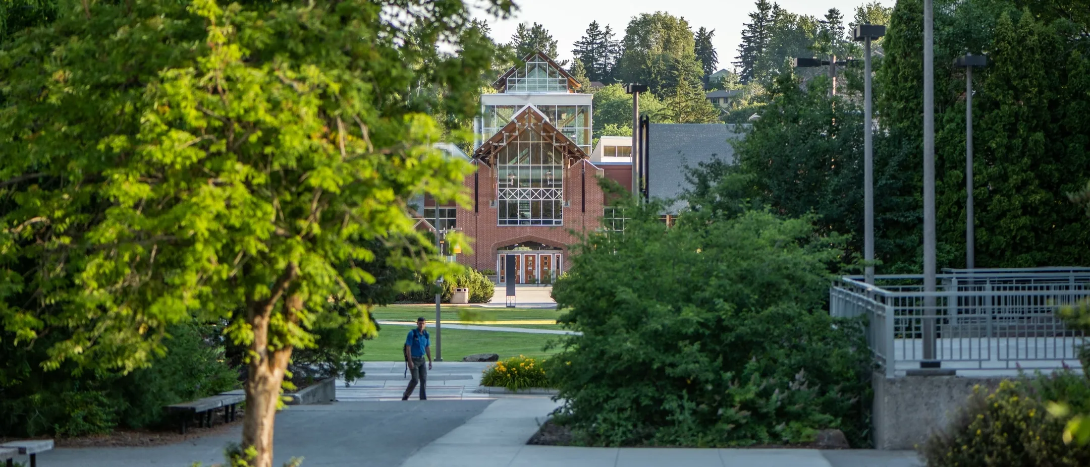 Season campus scenery spring stock