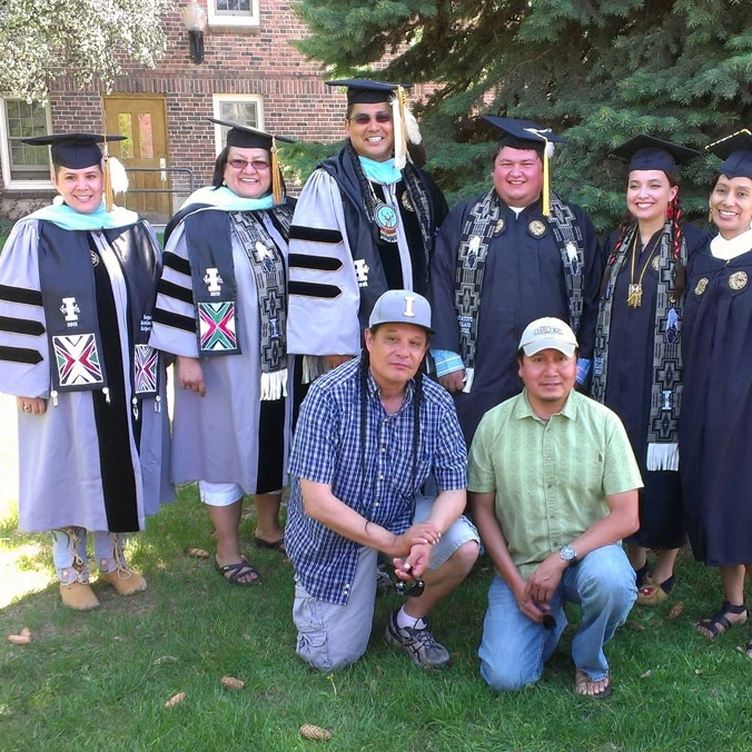 2013 Graduates: Dr. D'Lisa Pinkham, Dr. Yolanda Bisbee, Dr. Arthur Tayler, Kenneth Pete Jr., Dara Wilson, Angel Sobotta, Rudy Shebala, Lanier Nabahe