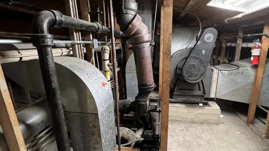 HVAC system in a building
