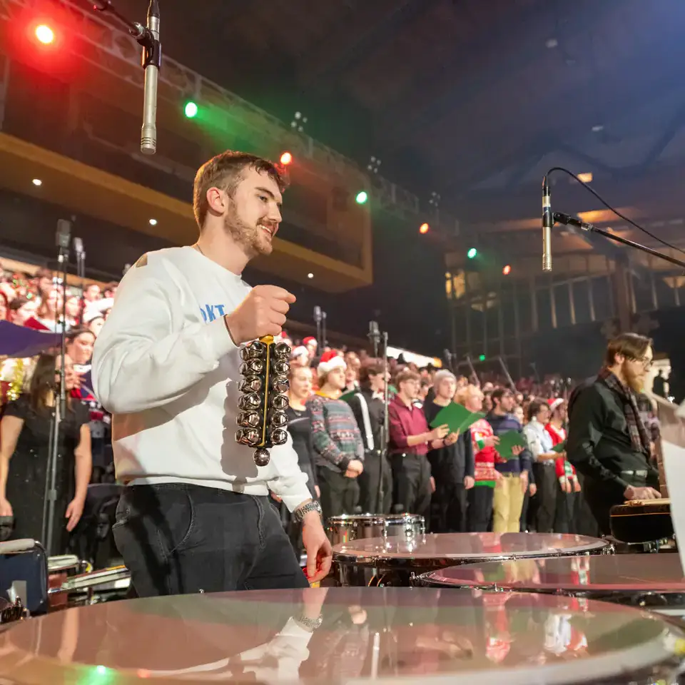 The Lionel Hampton School of Music’s annual Holiday Concert on Thursday, December 11, 2025 at ICCU Arena.